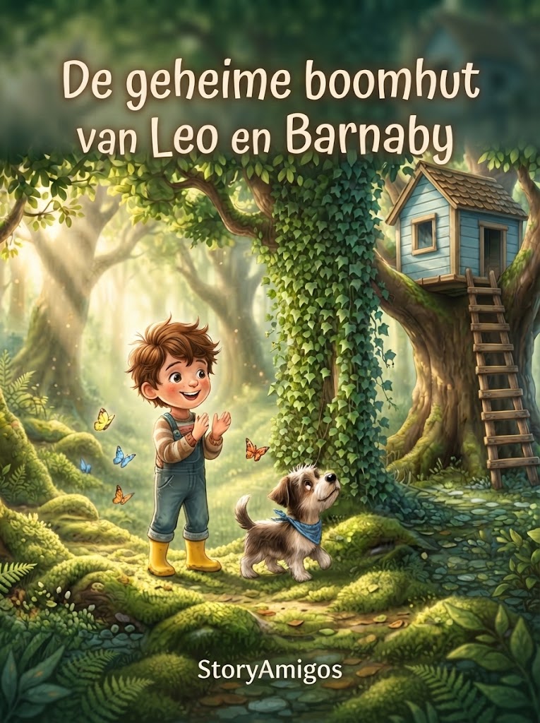 De geheime boomhut van Leo en Barnaby