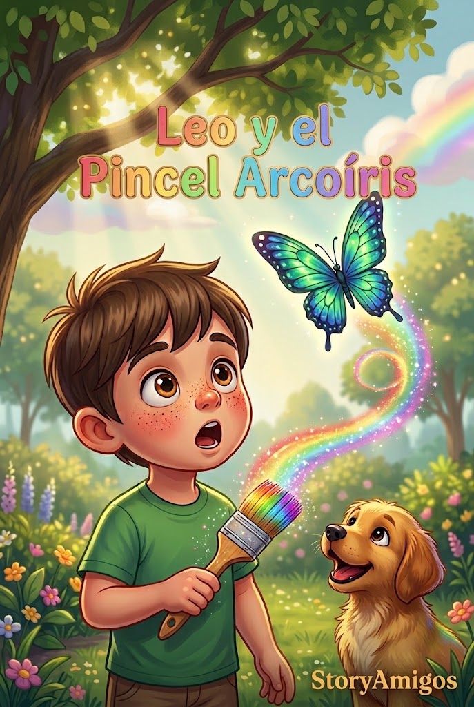 Leo y el Pincel Arcoíris