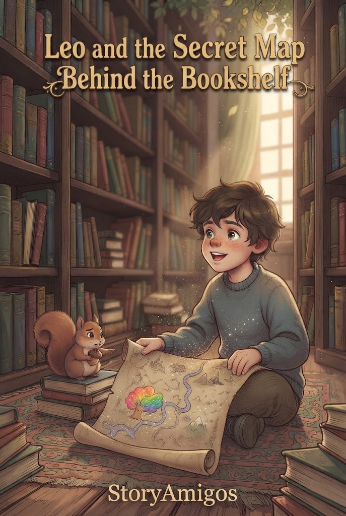 Leo and the Secret Map Behind the Bookshelf