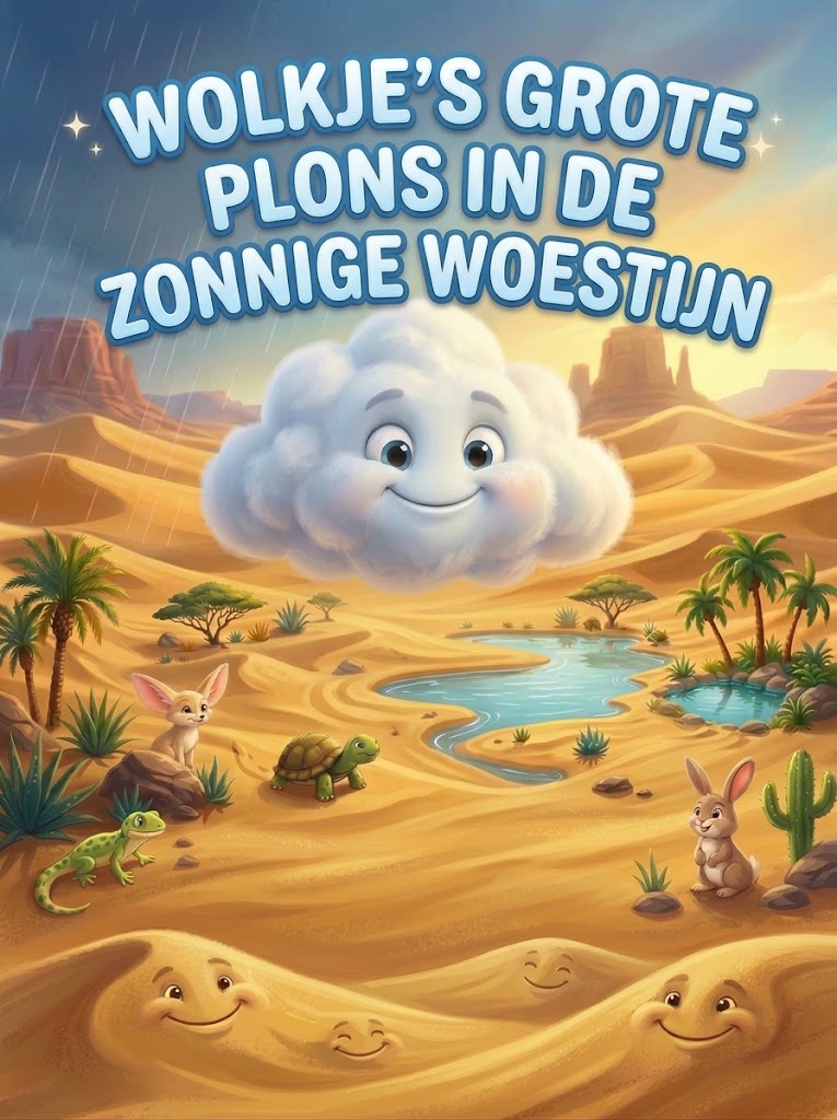Wolkje's Grote Plons in de Zonnige Woestijn