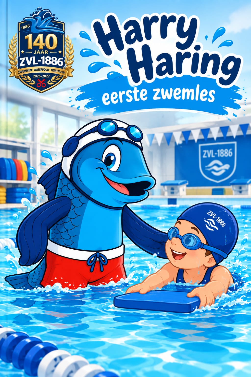 Harry Haring – Eerste zwemles