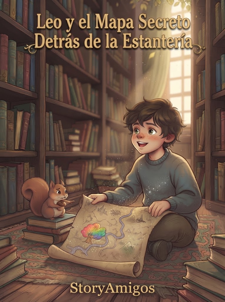 Leo y el Mapa Secreto Detrás de la Estantería