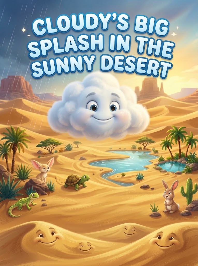 Cloudy's Big Splash in the Sunny Desert